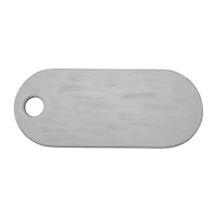 Hello Honey® 19" Textured White Acacia Wood Cheese/Serving Board