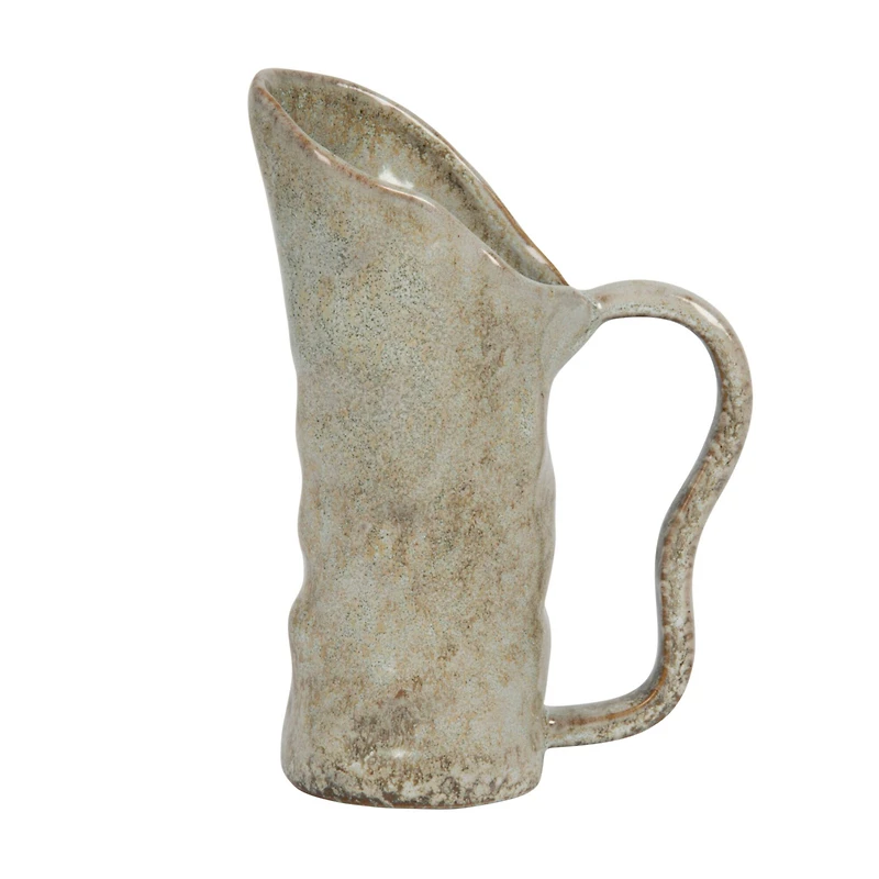 Hello Honey® 12oz. Green Reactive Glaze Organic Shaped Stoneware Pitcher
