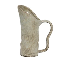 Hello Honey® 12oz. Green Reactive Glaze Organic Shaped Stoneware Pitcher