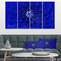 Designart - Abstract Blue Flower Design