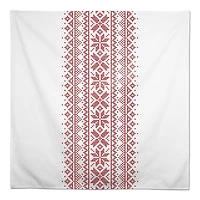 Knit Snowflakes 58x58 Tablecloth