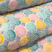 Feldman Teal Popcorn Minky Fabric