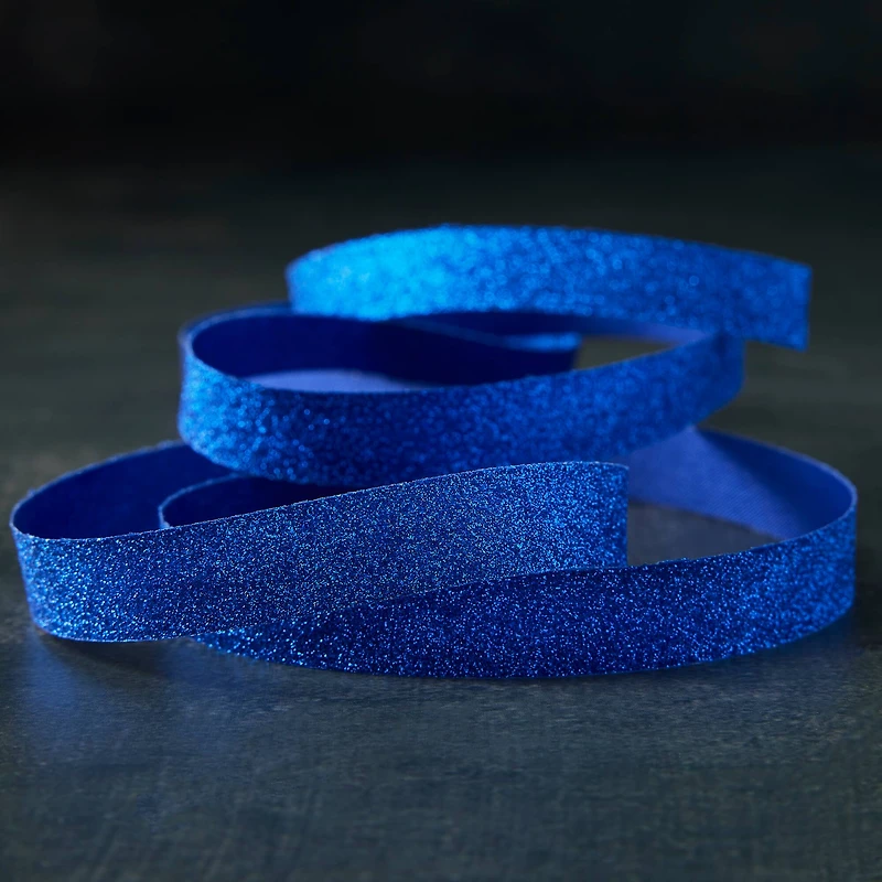 3/8" x 5yd. Metallic Glitter Ribbon by Celebrate It