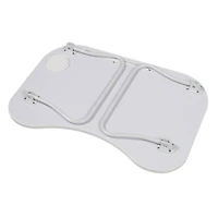 Gray & White Collapsible Folding Lap Desk