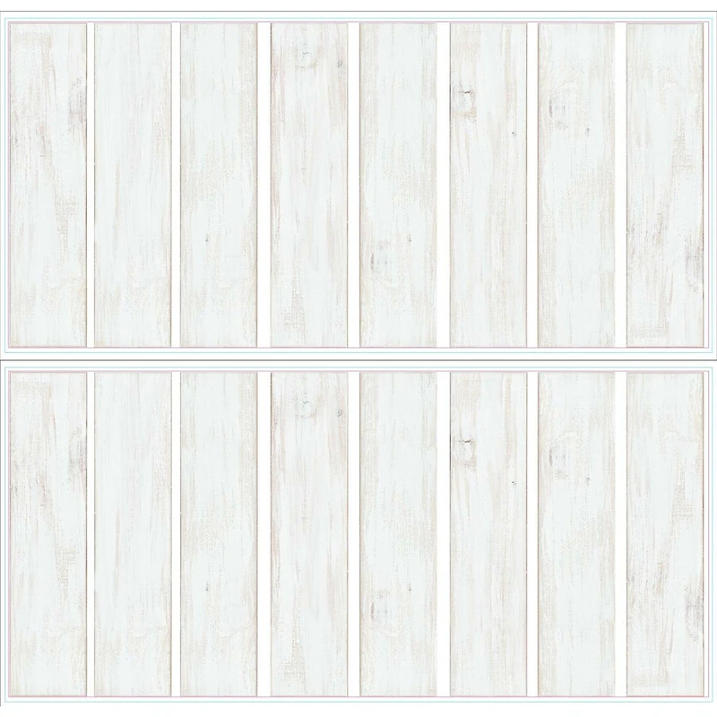 RoomMates White & Light Blue Shiplap Wood Plank Peel & Stick Giant Wall Decals