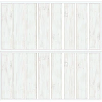 RoomMates White & Light Blue Shiplap Wood Plank Peel & Stick Giant Wall Decals