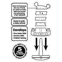 Stack-a-Roos Pals™ Baby Cow Stacking Animal Tower