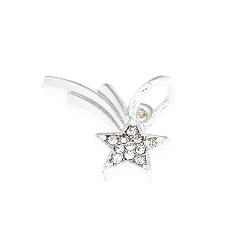 Silver Plated Shooting Star Charm by Bead Landing™