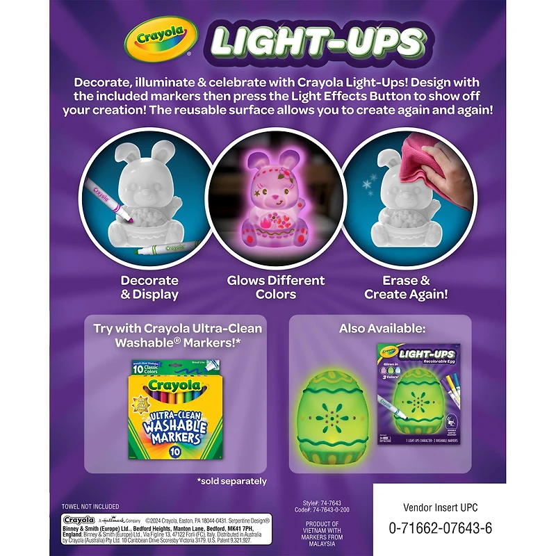 Crayola® Bunny Light Ups, Pack of 2