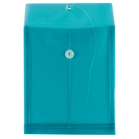 JAM Paper 9.75" x 11.75" Plastic Button & String Tie Closure Envelopes, 12ct.
