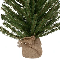 24" Unlit Scottsdale Mini Pine Artificial Christmas Tree with Burlap Base