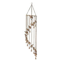 36" Brass Metal Eclectic Elephant Wind Chime