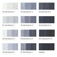 Copic® Classic Cool Gray Marker Set