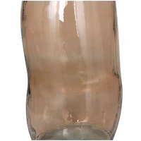 29" Brown Spanish Bottle Glass Vase