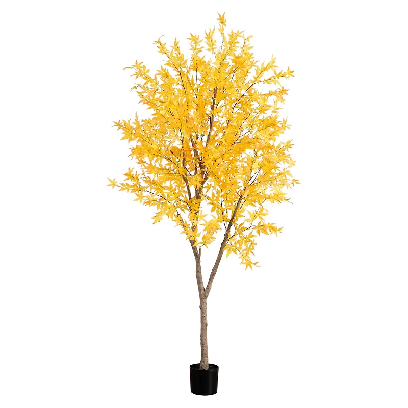8ft. Potted Artificial Autumn Maple Tree