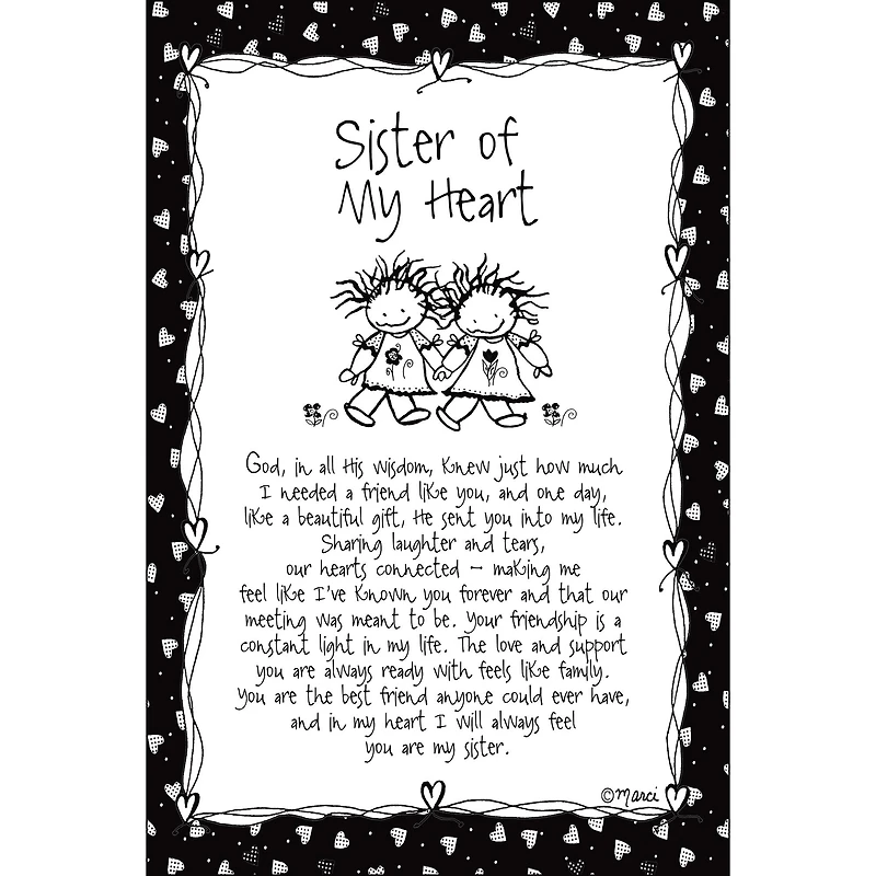Children of the Inner Light® by Marci Art Sister of My Heart Plaque