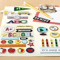 12 Pack: School Flipbook Chipboard Dimensional Stickers by Recollections™