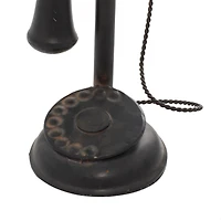 13" Antique Candlestick Phone Table Accent