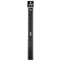 JAM Paper Metallic Stainless Steel Rulers