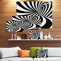 Designart - Spiral Black n White