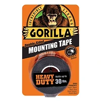 8 Pack: Gorilla® Black Double-Sided Mounting Tape