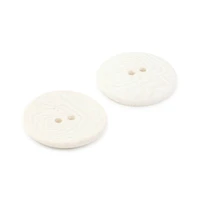Dritz® 23mm Light Gray Recycled Corozo Round Button, 6ct.