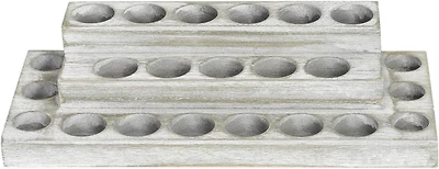 NEX™ Whitewash Essential Oils Storage Rack for 5, 10, 15, and 20mL Bottles