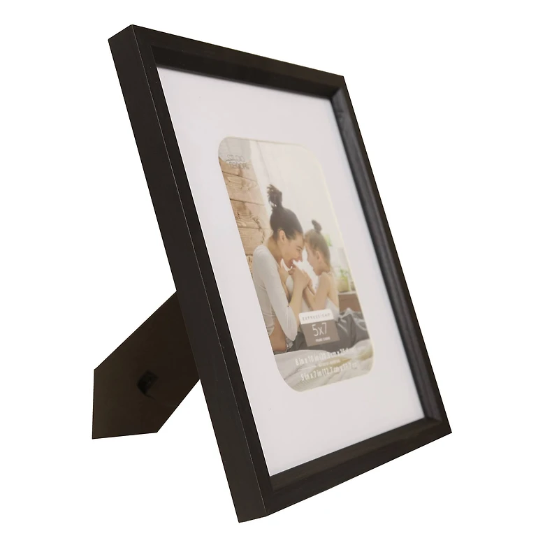 Expressions™ 5" x 7" White & Black Frame with Mat by Studio Décor®