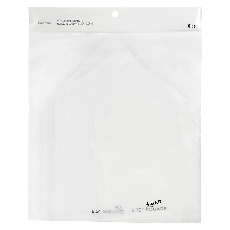 Envelope Liner Templates by Recollections™, 6ct.