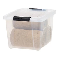 IRIS® 20.5qt. Buckled Clear Boxes with Clear Buckle Lids, 6ct.