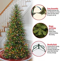 ft. Pre-Lit Dunhill® Fir Slim Artificial Christmas Tree