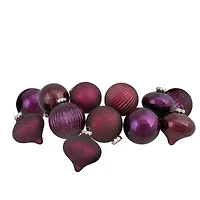 12ct. Jewel Tone Glass Onion & Ball Ornaments