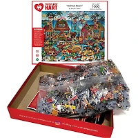Hart Puzzles Bathtub Beach by Jennifer Garant 1,000 Piece Jigsaw Puzzle