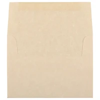 JAM Paper 4.375" x 5.75" Recycled Parchment Invitation Envelopes, 50ct.