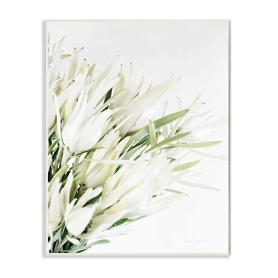 Stupell Industries White & Green Bright Natural Flower Photograph Wall Plaque