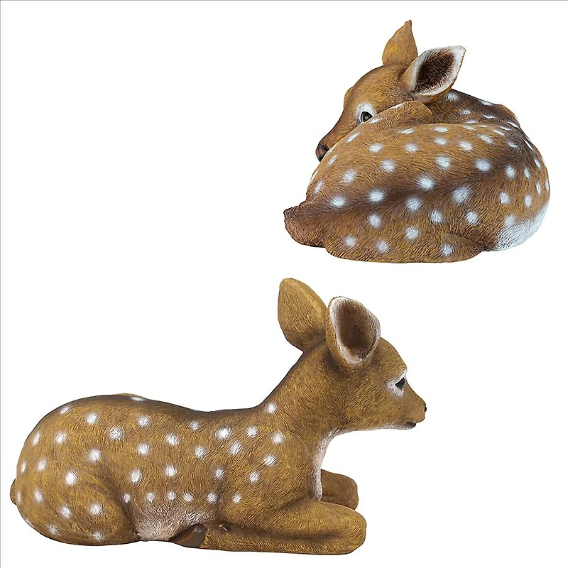 Design Toscano Darby & Hershel the Forest Fawns Baby Deer Statue Set