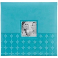 Pioneer® Aqua Embossed Post Bound Frame Photo Album