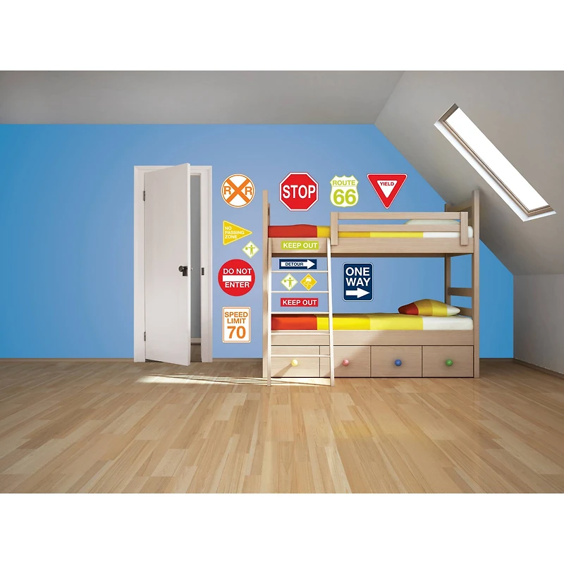 WallPops Road Signs Wall Art Kit