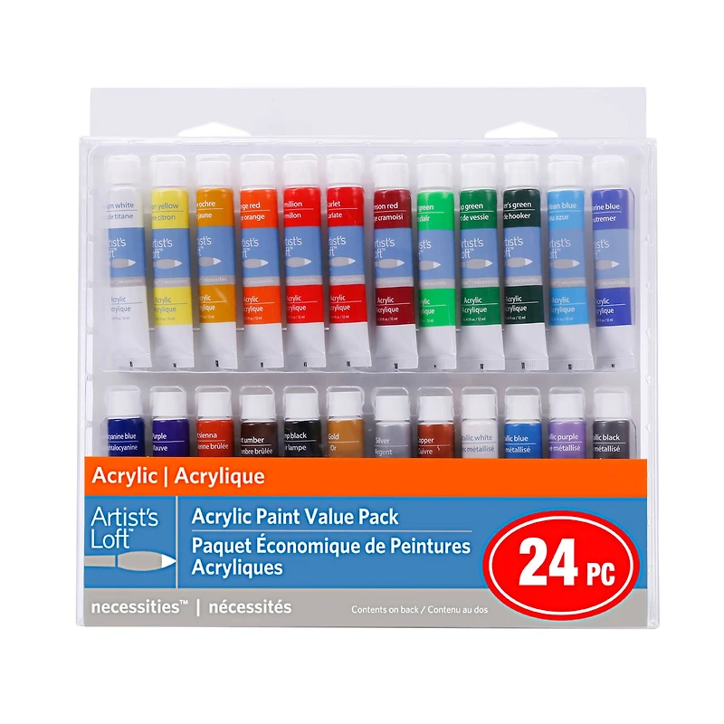 12 Packs: 24 ct. (288 total) Acrylic Paint Value Pack by Artist's Loft™ Necessities™