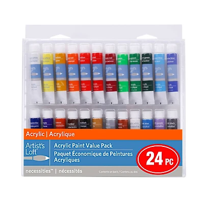 24 Color Acrylic Paint Value Pack by Artist's Loft™ Necessities™