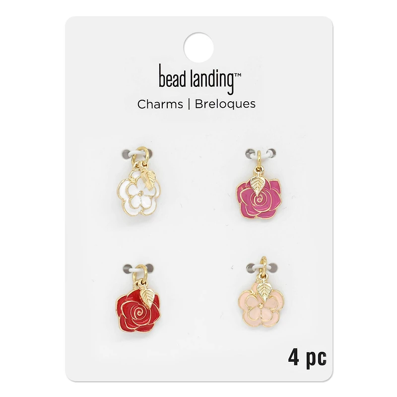 Enamel 3D Flower Charm Mix by Bead Landing™