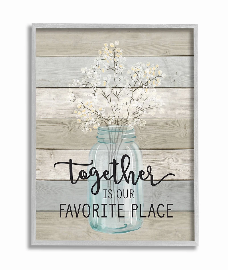 Stupell Industries Together Is Our Favorite Place Framed Wall Art