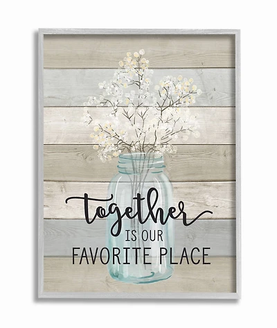 Stupell Industries Together Is Our Favorite Place Framed Wall Art