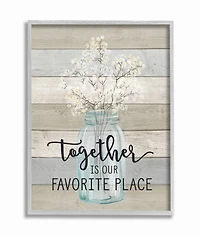 Stupell Industries Together Is Our Favorite Place Framed Wall Art