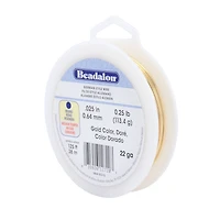 Beadalon® 22 Gauge Gold Round German Style Wire