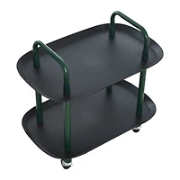 Hello Honey® Main + Mesa™ -Tier Modern Plastic and Metal Trolley