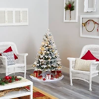 4ft. Pre-Lit Vermont Mixed Pine Artificial Christmas Tree, Clear LED Lights