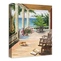 Porch Sitting 16" x 20" Canvas Wall Art