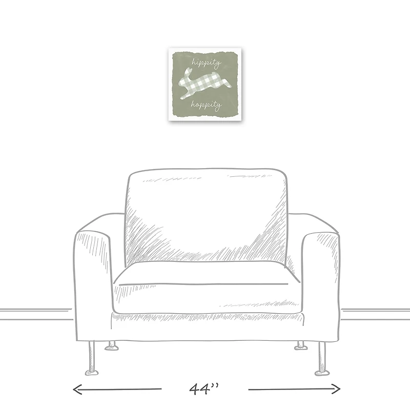 Hippity Hoppity Bunny Canvas Wall Art