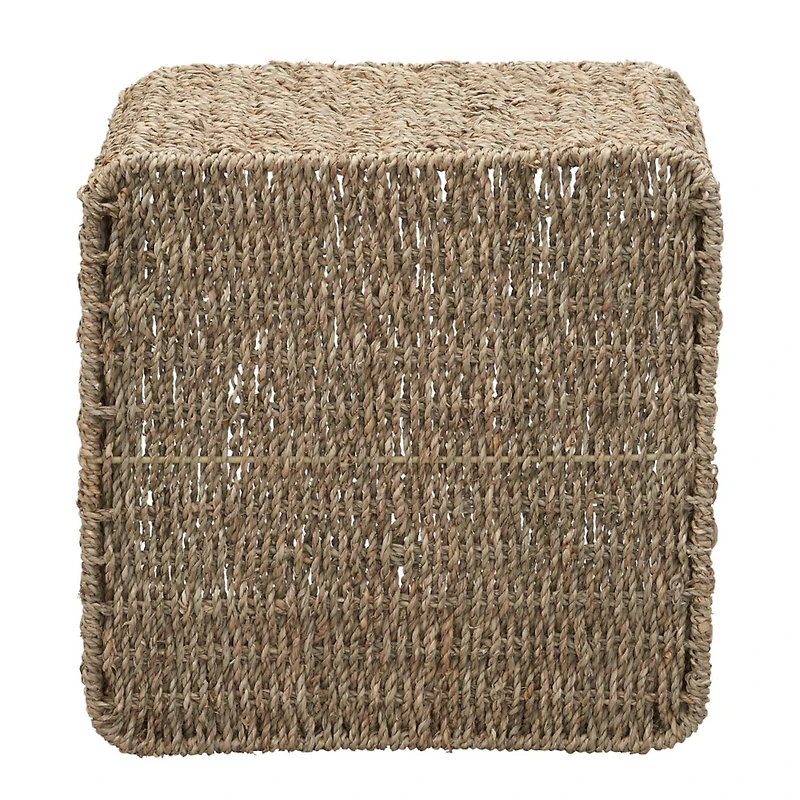 Household Essentials Seagrass Square Wicker Basket 
